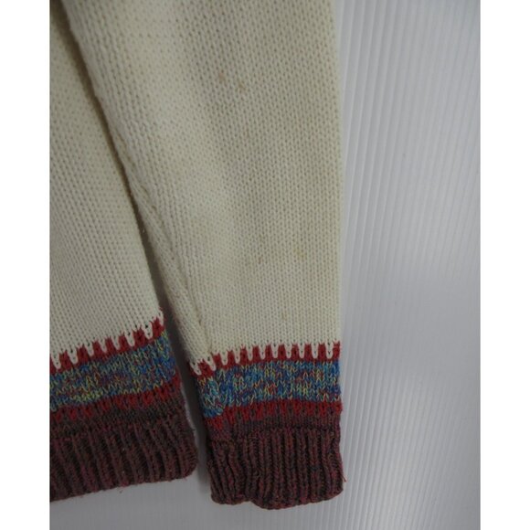 VINTAGE The Sweater Venture Medium Wool Cardigan Nordic Fair Isle * - Picture 3 of 12